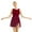 Wine Red, variant on Sxiwei Women's Modern Lyrical Dance Costume Chiffon Ballet Leotard Dress Flowy Tulle Gymnastic Purple M