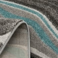thumbnail image 5 of Better Homes & Gardens 4' x 6' Carved Waves Teal Indoor Area Rug, 5 of 8