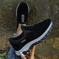 thumbnail image 2 of Xiaoxatg Women's Casual Shoes Large Size Outdoor Walking On Soft Soled Stylish Footwear Designed for All Seasons 8.5 Black, 2 of 7