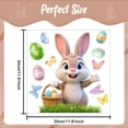 thumbnail image 3 of CoreLiving Reusable Easter Window Clings for Glass Windows, 1Spring Decorations 1 Sheet, Double-Sided Gel Bunny Rabbit Stickers for Home Office Living Room, 3 of 8