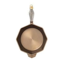 FINEX 8" Cast Iron Skillet Without Lid - Versatile Cast Iron Pan - Cooking Pan Enhances Food Taste - Nonstick Skillet - Heirloom Kitchen Essentials - Pre-Seasoned with Flaxseed Oil