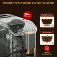 thumbnail image 5 of Zzistar Fully Automatic Coffee Machine ,Espresso Coffee Machine with Automatic Milk Frothing ,Tft Screen , 120V/60Hz/1350W,Gold, 5 of 7