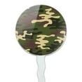 thumbnail image 2 of Green Camouflage Cupcake Picks Toppers Decoration Set of 6, 2 of 6