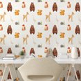 thumbnail image 3 of Ambesonne Animals Peel & Stick Wallpaper for Home, Animals Watercolors, 13"x100", Multicolor, 3 of 6