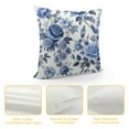 thumbnail image 4 of Nawypu Blue and White Porcelain Floral Pillow Covers Set of 2 Modern Vintage Chinoiserie Decorative Throw Pillow Covers Soft Elegant Couch Cushion Cover for Bed Living Room Outdoor Sofa, 4 of 5