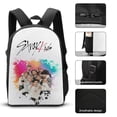 thumbnail image 3 of 3PCS SKZ Stray Korea Ki Backpack Set Large Capacity Bookpacks With Lunch Box Pencil Case 17In Backpack Set, 3 of 8