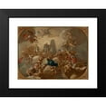 thumbnail image 2 of Francesco de Mura 18x15 Black Modern Framed Museum Art Print Titled - Glory on a Prince (1738), 2 of 5