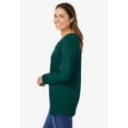 thumbnail image 3 of Woman Within Plus Size Perfect Long-Sleeve V-Neck Tee, 3 of 6