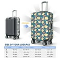 thumbnail image 3 of Cauagu Eggs Toast Bacon And Arugula Print Travel Luggage Cover,Travel Dust-proof Suitcase Cover Softside Suitcase Protector for 18-32inch,Not Included Suitcase, 3 of 8
