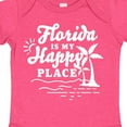 thumbnail image 4 of Inktastic Florida is My Happy Place with Palm Trees Boys or Girls Baby Bodysuit, 4 of 5