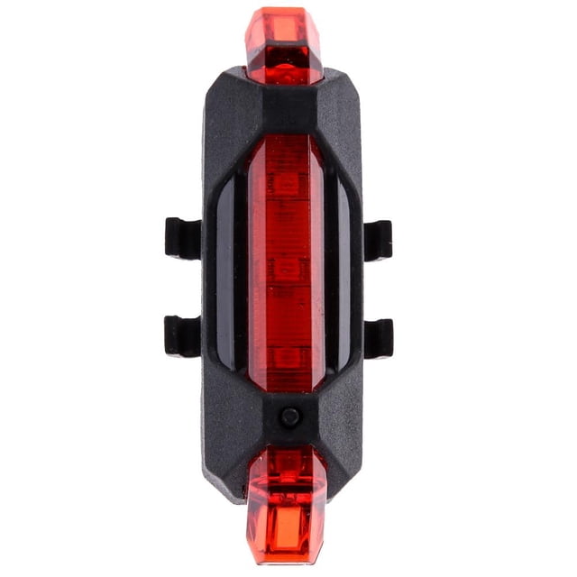 USB LED bicicleta luz trasera recargable impermeable ciclismo lámpara trasera roja JShteea El nuevo