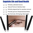 thumbnail image 3 of Professional Tweezers Set, 4 Pack Precision Tweezers For Eyebrows,Professional Slant Tip Tweezer Set for Hair Remove with Travel Case(Black), 3 of 6