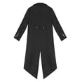 thumbnail image 4 of iixpin Enfants Garçons Costume de Prince Charmant Doux Col Rabattu Manches Longues Veste de Smoking Queue-de-Pie Complet Noir 14, 4 of 7