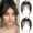 Black, variant on Clip On C-Arc Face Framing Bangs, Heat Resistant Synthetic Straight Hair Fringe, Natural Invisible Clip In Hair Pieces for Women Daily Styling
