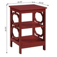 thumbnail image 4 of Convenience Concepts Omega Table d'Appoint, Fini Bois Rouge Canneberge, 4 of 6