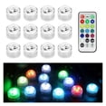 thumbnail image 2 of Under Water Led Light IP68 Waterproof Battery Operate RGB Submersible For Swimming Pool Fish Tank Pond Wedding Party Decoration ,Easy to Install, 2 of 7