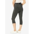 thumbnail image 2 of Woman Within Plus Size Stretch-Cotton Knit Pull-On Pocket Capri Leggings, 2 of 5