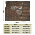 thumbnail image 3 of Wijzvio Italian Greyhound Dog With Vintage American Flag Throw Blanket Soft Fuzzy Fleece Blanket For Couch Bed Living Room Decoration 40"X30", 3 of 9