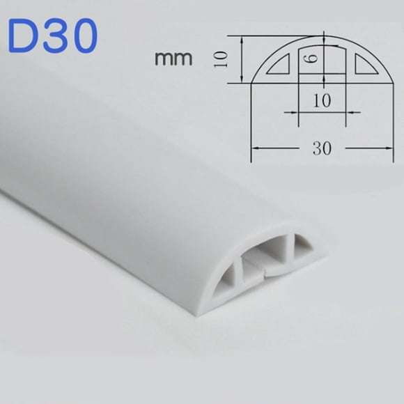 Heavy Duty Floor Cable Protection Cover Floor Cable Cover Rubber Trunking 1M