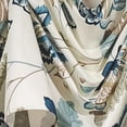 thumbnail image 4 of RLF Home Samanta 3" Tab Top Luxurious and Elegant Window Treatment 3-Scoop Victory Swag 56" x 18" Blue, 4 of 4