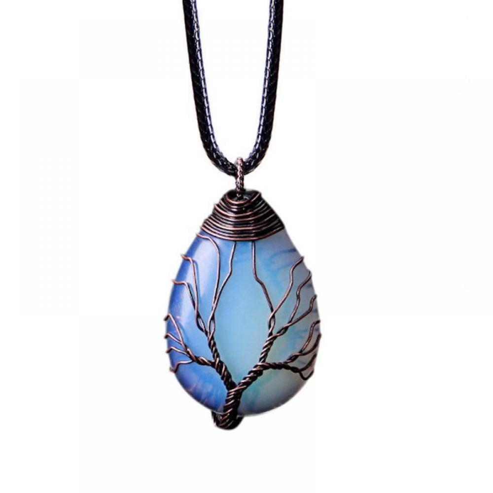 crystal healing hippie jewelry boho handmade wire wrap pendant willow creek jasper wire wrapped copper jewelry reiki metaphysical