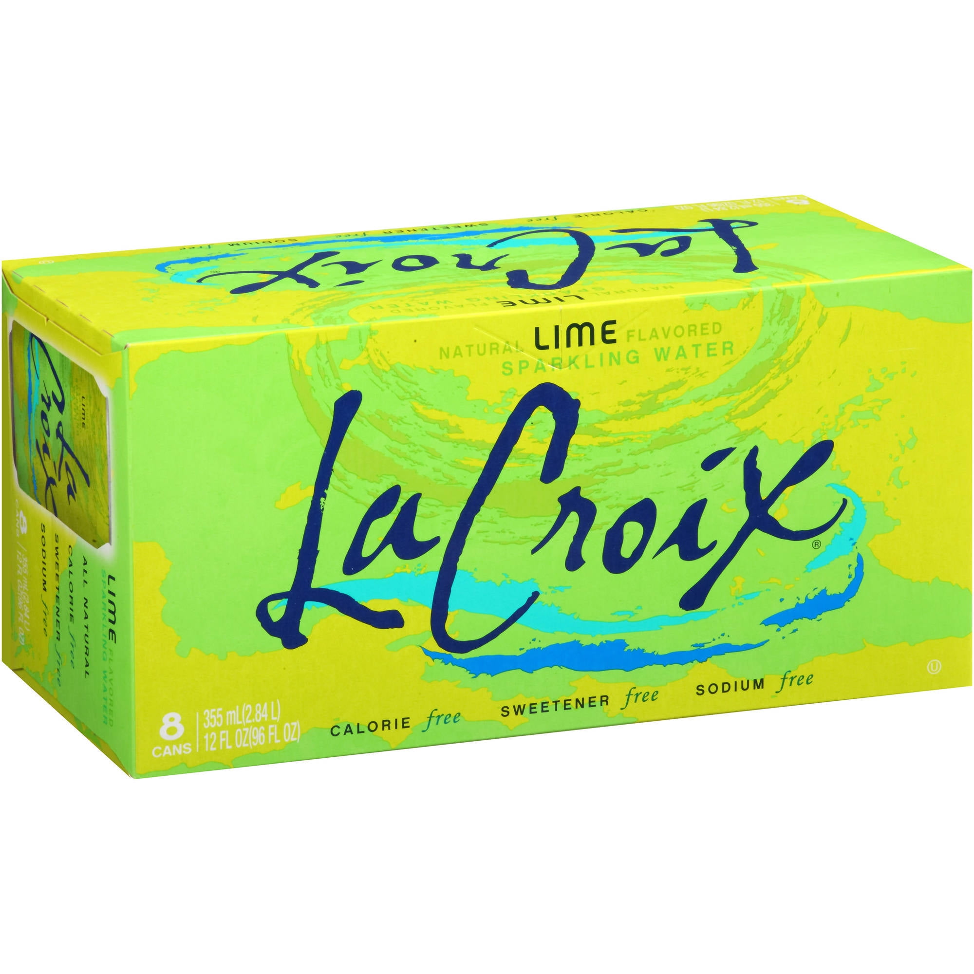 La Croix Natural Lime Flavored Sparkling Water, 12 fl oz, 8 pack by LACROIX
