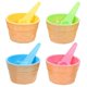 thumbnail image 1 of 4 Sets Kids Mixing Bowls Dessert Cup Scoop Plastic Ice Cream Cups Ice Cream Sundae Cup, 1 of 2