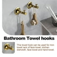 thumbnail image 4 of 6 Pieces Bathroom Hardware Set Brass Wall Mount Bathroom Accessory Towel Bar Set, 4 of 9