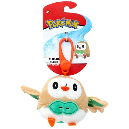 Pokemon Rowlet Clip-On Plush
