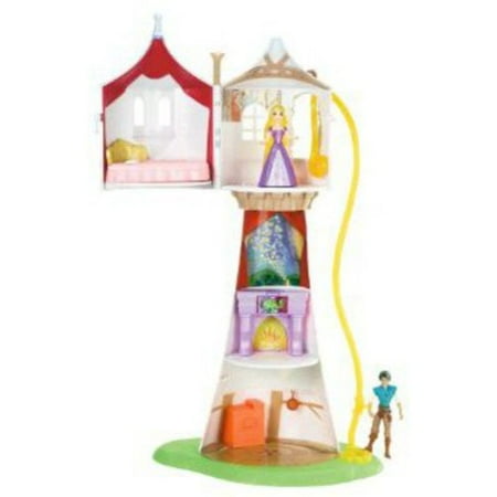 Tangled Disney Rapunzel Tower With Flynn Figure