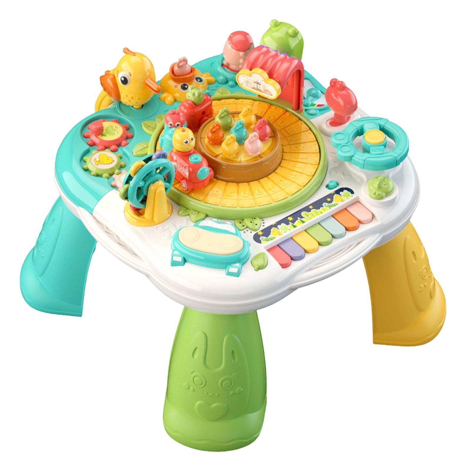 Portable Musical Learning Activity Table Educational Table Educational Learning Toy Sensory Sound Toy Infants Toddlers Children green