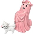 thumbnail image 2 of Ghost Walking Dog Statue, Funny Ghost Walking His Dog for Home Decor, Indoor Halloween Decorations for Office Tabletop, 2 of 7