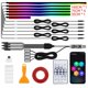 thumbnail image 1 of Kit de luces interiores RGB dinámicas Neoflow, iluminación ambiental para interiores de coche, tiras de luces LED, kit de 6 tiras, para crear un espacio dinámico y colorido (kit + 4 reposa, 1 of 7