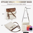 thumbnail image 3 of Bandolera BOSTANTEN de cuero vegano suave y moderno para mujer, 3 of 7