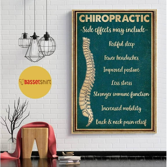 Chiropractic side effects may include poster 11 x 17 Inch Poster