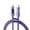 Purple, variant on TRON 20W USB-C to Lightning Fast Charging Cable 5FT with Digital Power Display, 480Mbps Data Transfer, Braided Transparent Cable