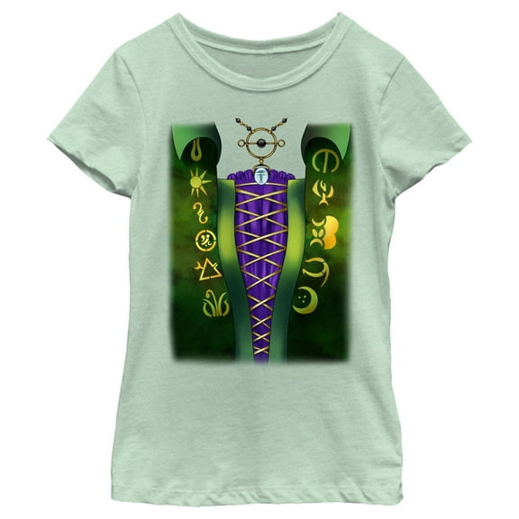 Girl's Hocus Pocus Winifred Costume  Graphic Tee Mint Medium