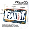 thumbnail image 3 of Aluminum License Plate Frame 2 Pack Car Exterior Accessory Car Tag Holder for Front Rear Plates Cars Decor Blue Leaves and Sunflowers, 3 of 7