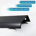 thumbnail image 4 of NOGIS 10PCS Back Mount Finger Edge Pull Black 5.9 Inch Aluminum Hidden Drawer Kitchen Cabinet Handles Modern Style Concealed Tab Pulls Room Door Handle Hardware 150mm, 4 of 7
