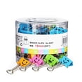 thumbnail image 2 of 40pcs Binder Clips Smile Face File Paper Clip for Home School Office (Mixed Color), 2 of 6