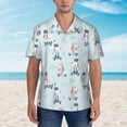 thumbnail image 2 of Pofeuu Poodle Playing Skateboard Print Hawaiian Shirt for Men Sleeves Casual Button Down Summer Beach Dress Shirts T-Shirts,Small, 2 of 7