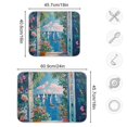thumbnail image 4 of Yayeee Dish Drying Mat for Kitchen Counter 16"x18" Microfiber Absorbent Pad, Blue Sea, 4 of 7