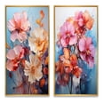 thumbnail image 2 of Designart « Orchidées Rouges en Acrylique Multicolore dans la Représentation II » Ensemble d'Art Mural Encadré d'Orchidées, Ensemble de 2 - Ensemble de Toiles Encadrées Florales Rouges pour Déco de Salon, 2 of 6