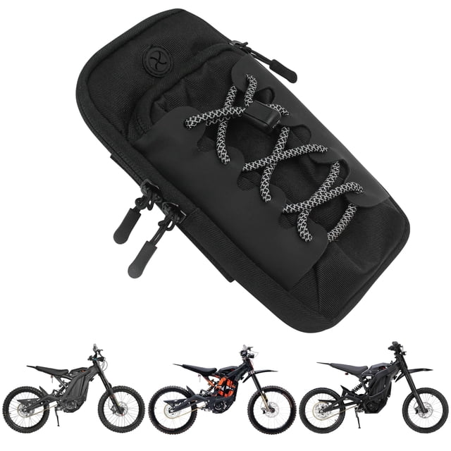 Bolsa para teléfono Marsrut para batería y cuadro de ebike Surron, negra