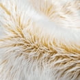 thumbnail image 2 of Phantoscope Deluxe Soft Faux Sheepskin Fur Solid Print Decorative Modern Area Rug, Beige, 2' x 6', 2 of 5