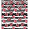 thumbnail image 3 of Ambesonne Floral Duvet Cover Sets, Watercolor Modern Flowers, 2-Queen, White Black Coral, 3 of 3