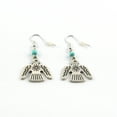 thumbnail image 5 of Silver and Turquoise Thunderbird Dream Catcher Necklace and Earring Set, 5 of 7