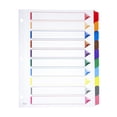 thumbnail image 1 of Separadores De Carpeta Oxford, 10 Div., Cejas de Color., 1 of 3
