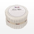 thumbnail image 2 of Soimoi Solid Jelly Roll Fabrics for Quilting 40 Strip 1.5" Cotton Strips Bundles, Perfect Quilting for Craft Project, Precut Quilt Fabirc, Cotton Strips for Home Decor, Rugs - Classic White, 2 of 7