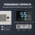 thumbnail image 4 of VEVOR Register Booster Fan, Quiet Vent Booster Fan Fits 6” x 10” Register Holes, with Remote Control and Thermostat Control, Adjustable Speed for Heating Cooling Smart Vent, White, 4 of 9